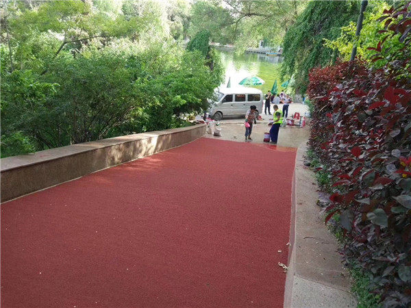 崇左彩色路面施工